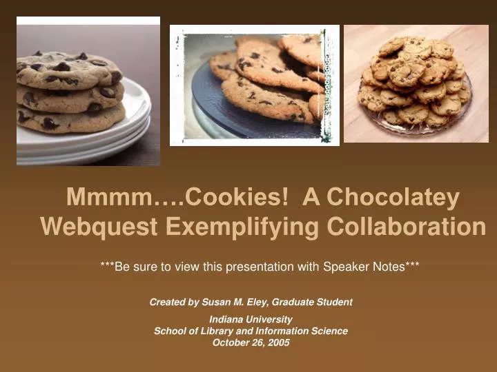 mmmm cookies a chocolatey webquest exemplifying collaboration