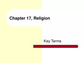 Chapter 17, Religion