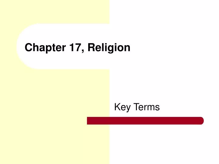 chapter 17 religion