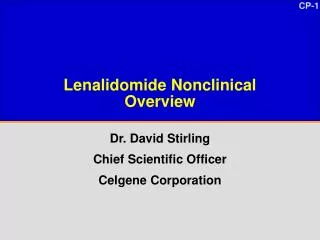 Lenalidomide Nonclinical Overview