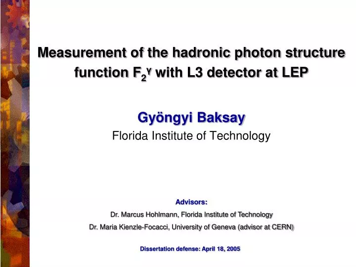 measurement of the hadronic photon structure function f 2 with l3 detector at lep