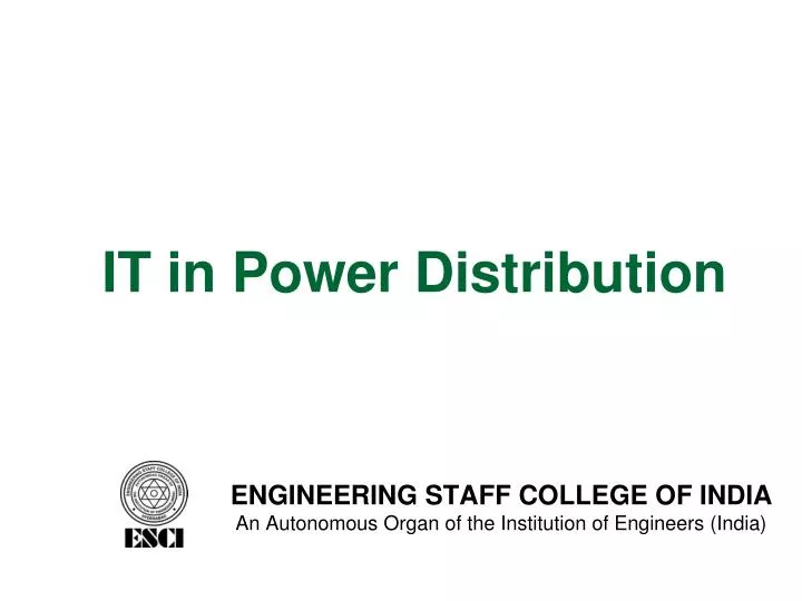 it in power distribution