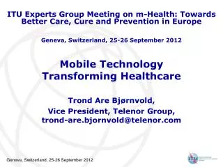 Mobile Technology Transforming Healthcare