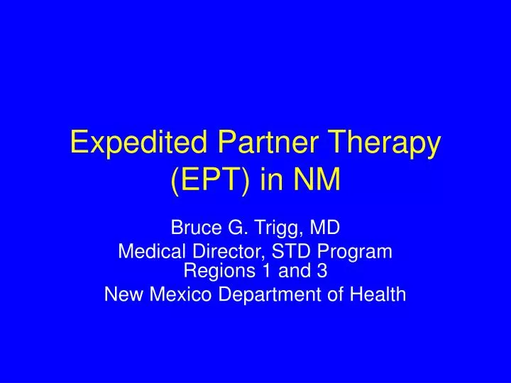 expedited partner therapy ept in nm