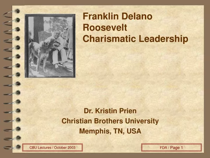 franklin delano roosevelt charismatic leadership