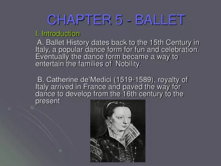 chapter 5 ballet