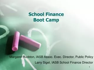 School Finance Boot Camp
