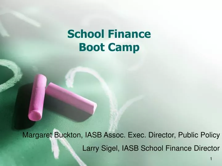 school finance boot camp