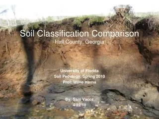 Soil Classification Comparison Hall County, Georgia