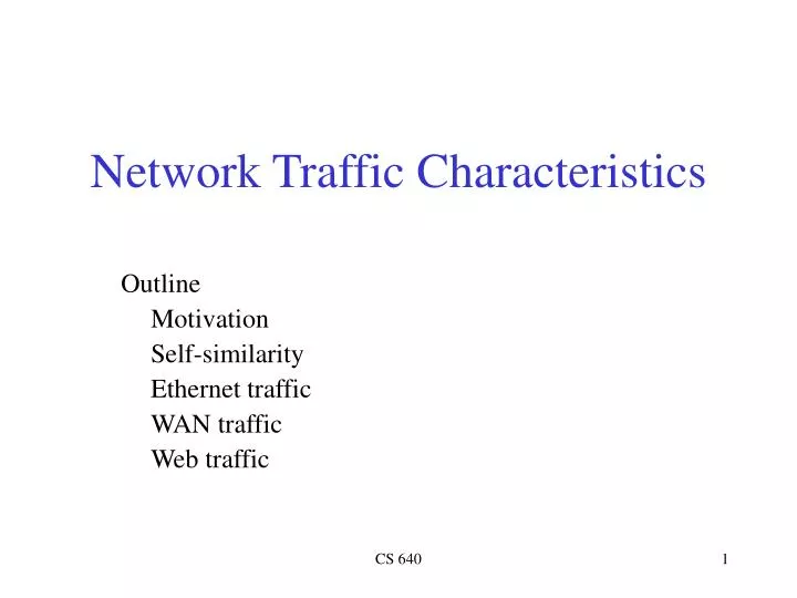network traffic characteristics