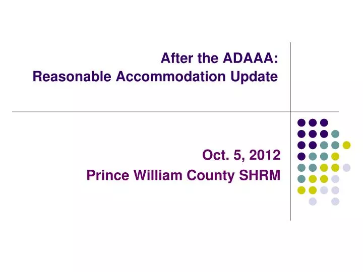 after the adaaa reasonable accommodation update