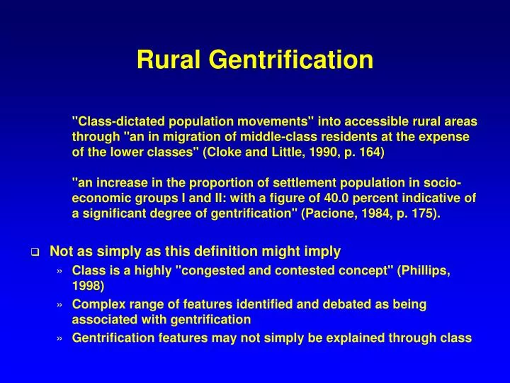 rural gentrification