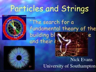 Particles and Strings