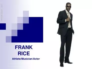 Athlete/Musician/Actor