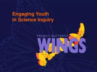 Engaging Youth in Science Inquiry