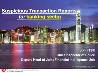 Suspicious Transaction Reports for banking sector