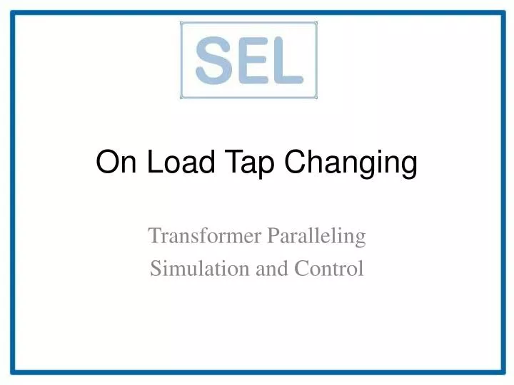 on load tap changing