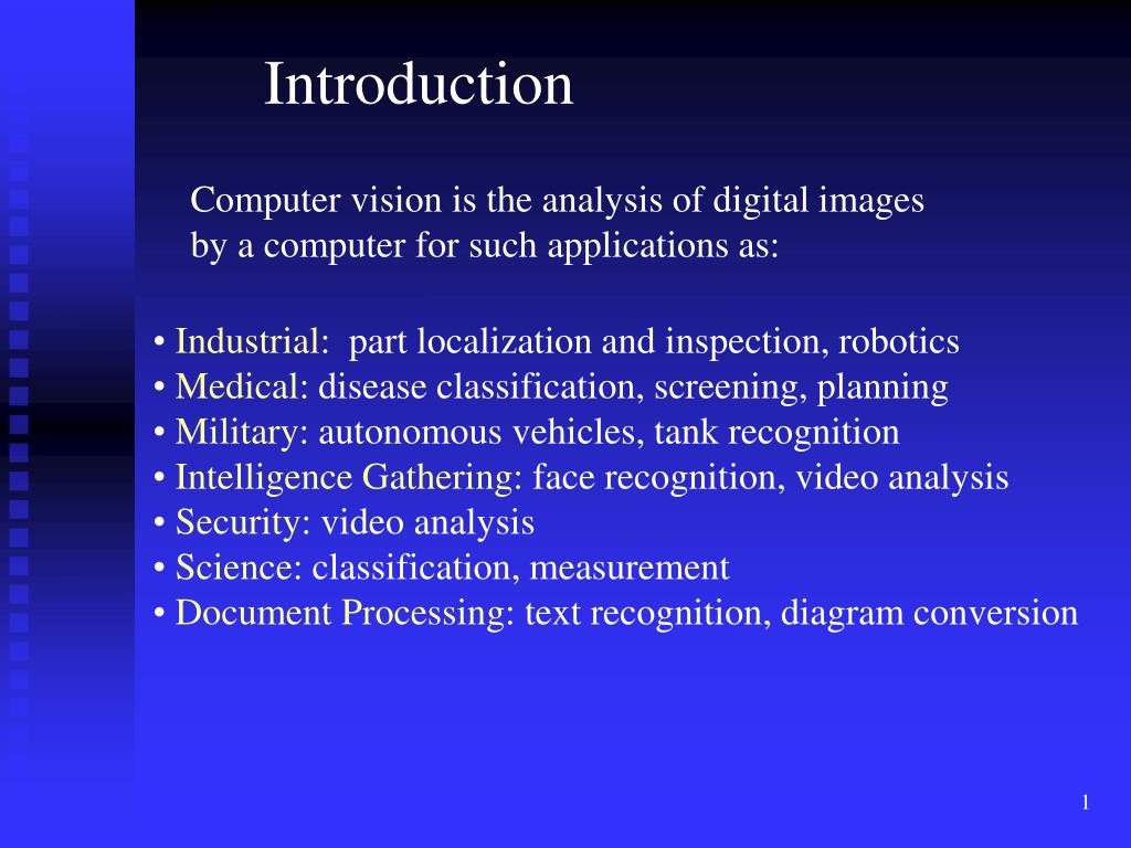 PPT - Exploring Computer Vision for Medical Applications PowerPoint ...
