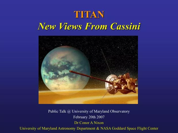 titan new views from cassini