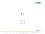 Unit 7 Unit 8 - slide 1