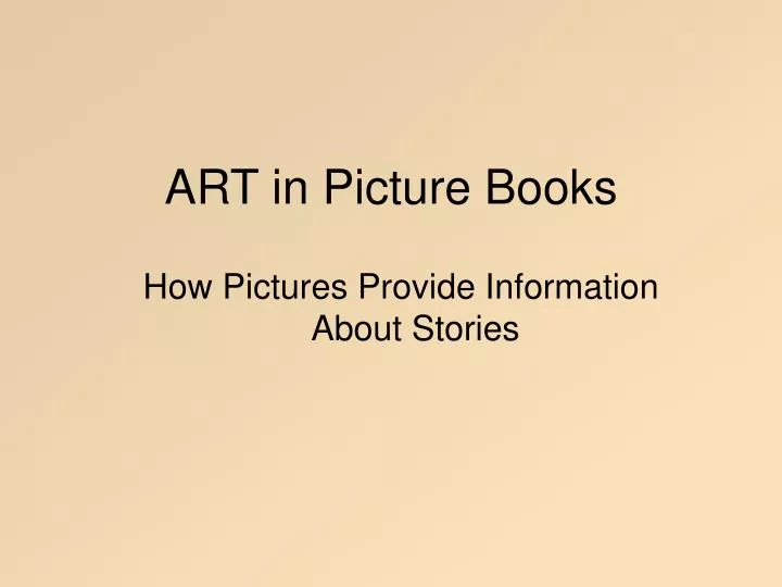 art in picture books