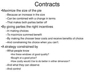 Contracts