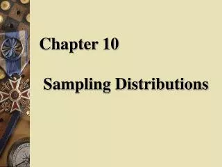 chapter 10 sampling distributions