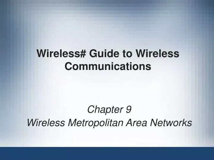 wireless guide to wireless communications