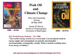 Peak Oil and Climate Change