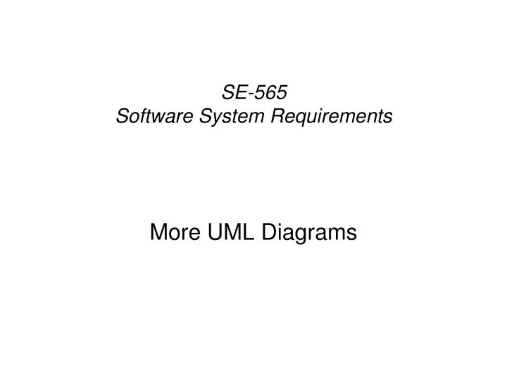 se 565 software system requirements