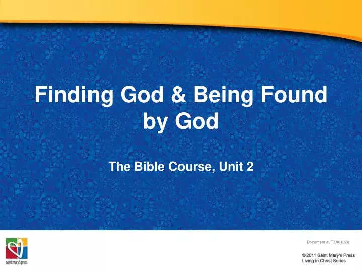 finding god being found by god