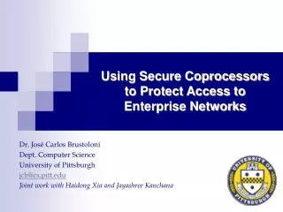 Using Secure Coprocessors to Protect Access to Enterprise Networks