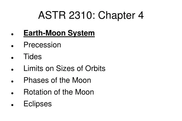 astr 2310 chapter 4