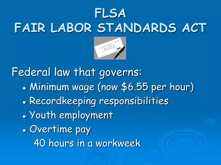 flsa fair labor standards act