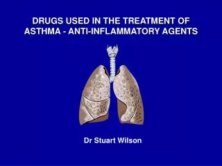 DRUGS USED IN THE TREATMENT OF ASTHMA - ANTI-INFLAMMATORY AGENTS