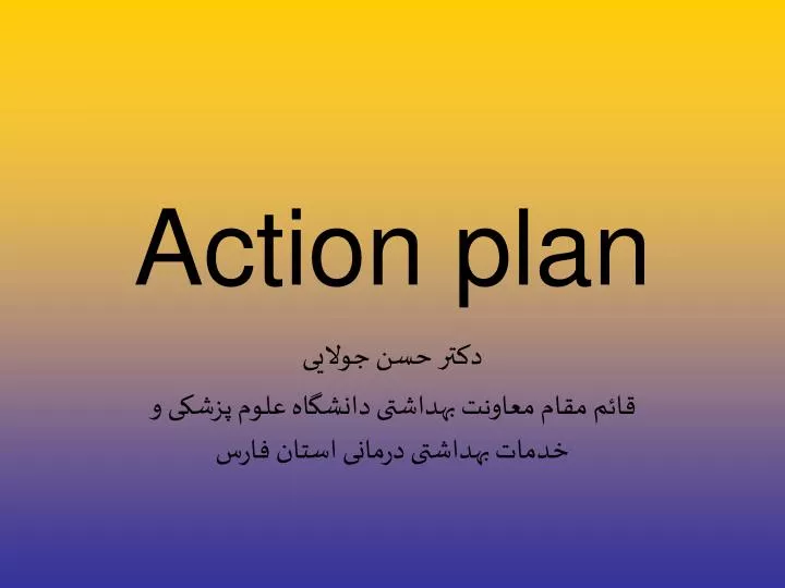 action plan