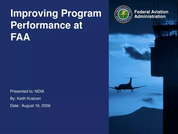 improving program performance at faa