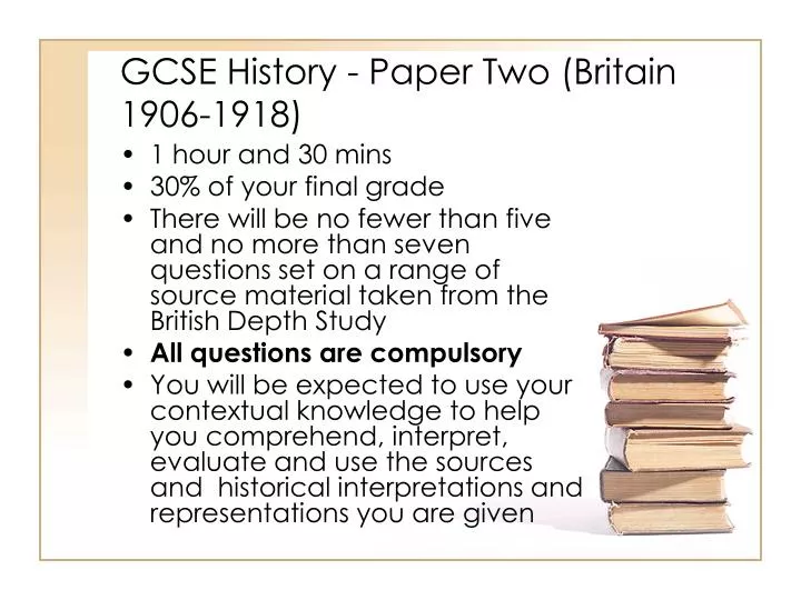 gcse history paper two britain 1906 1918