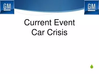 Current Event Car Crisis