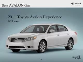 2011 Toyota Avalon Experience