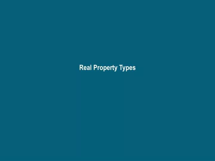 real property types