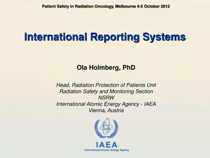 international reporting systems
