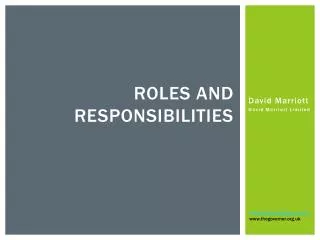 roles and responsibilities