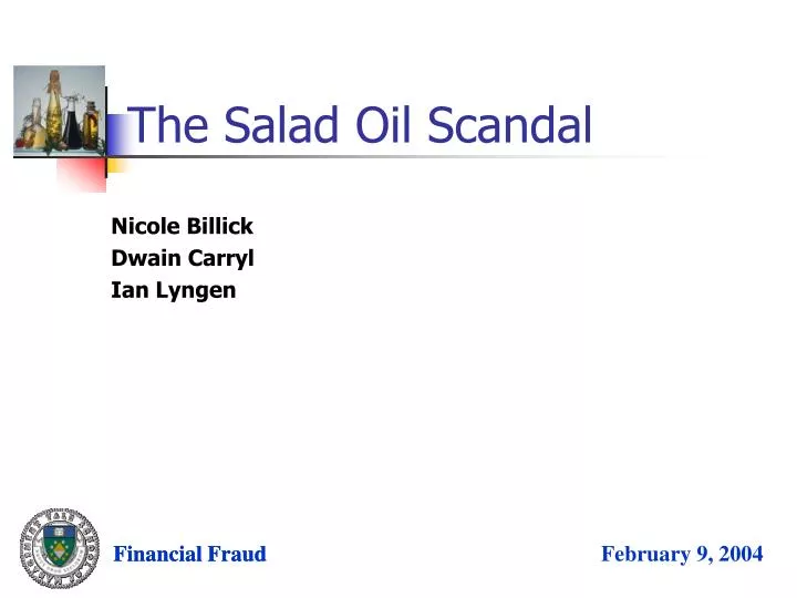 the salad oil scandal
