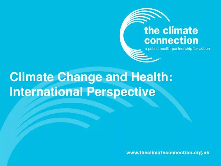climate change and health international perspective