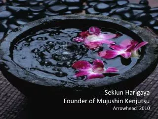 Sekiun Harigaya Founder of Mujushin Kenjutsu Arrowhead 2010