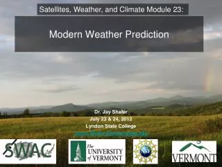 Modern Weather Prediction