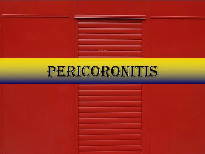 pericoronitis