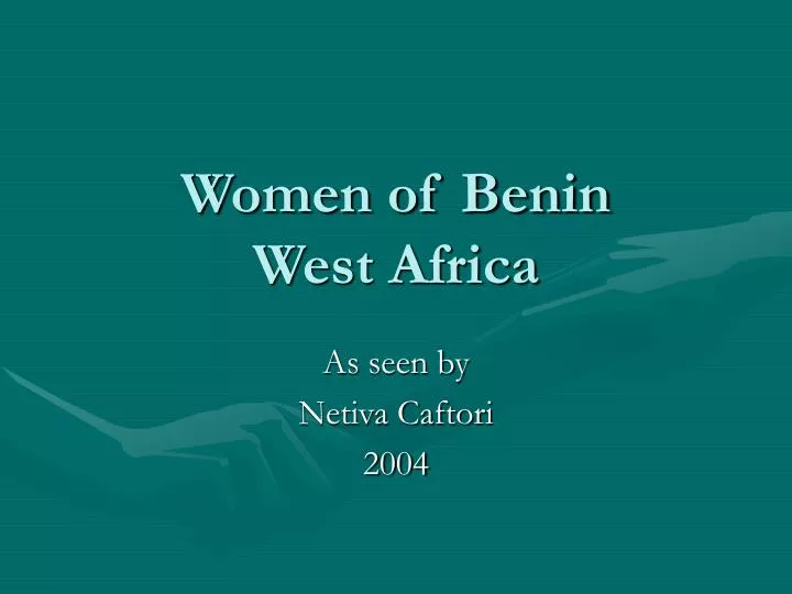 women of benin west africa