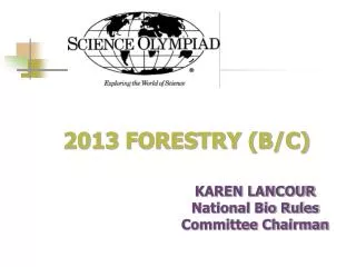 2013 FORESTRY (B/C)